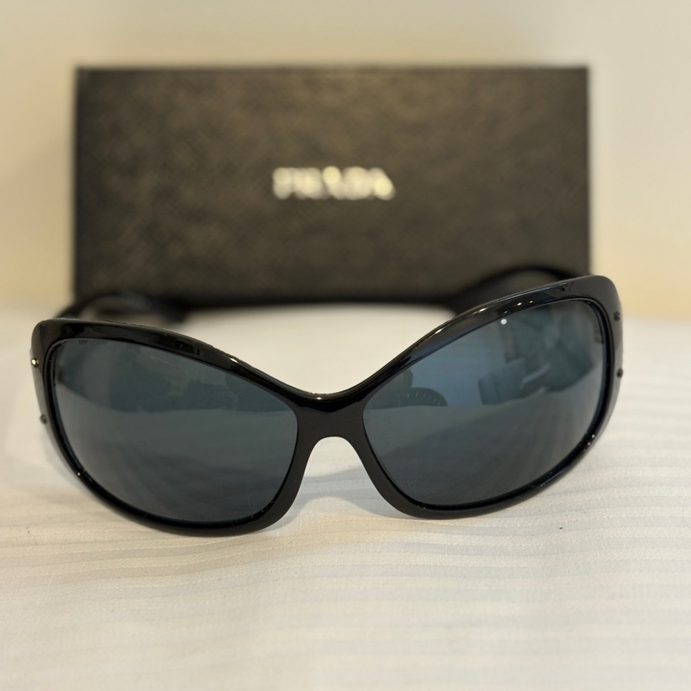 Prada Glossy Black Designer Sunglasses